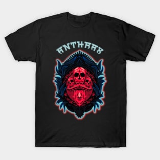 demon skull and buffalo ~ Anthrax T-Shirt